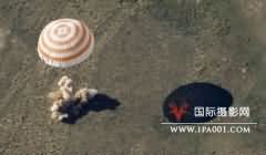 摄影师从高空拍摄宇宙飞船着陆画面(图)