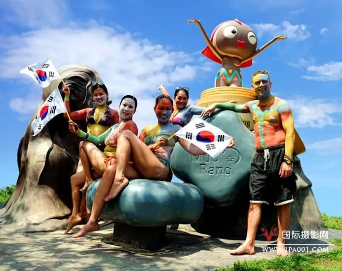韩国泥浆节摄影休闲团