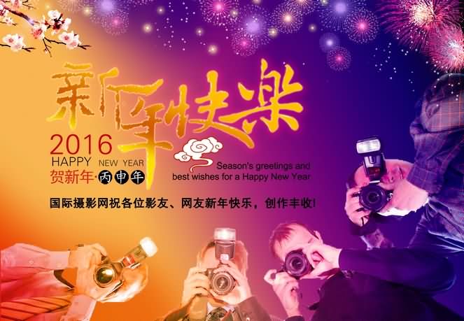 国际摄影网祝各位影友、网友新年快乐，创作丰收!