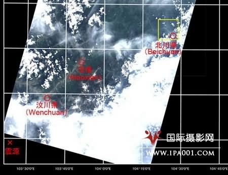 日本卫星观测到北川震后地质破坏情况(组图)